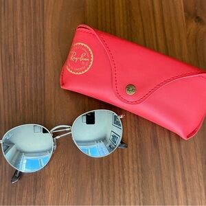 Ray-Ban RB 3447 Silver Sunglasses with Red Case